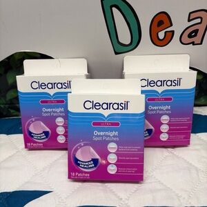 3 PACK Clearasil ULTRA Acne Control Face Pimple Spot Patches, 18 Count Strong!!
